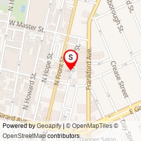 Pizzeria Beddia on East Girard Avenue, Philadelphia Pennsylvania - location map