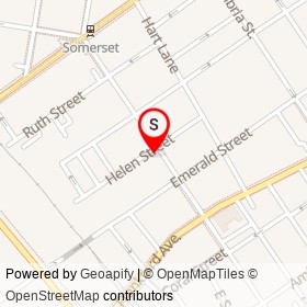 Somerset Minimarket on East Somerset Street, Philadelphia Pennsylvania - location map