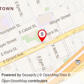 Kraftwork on East Montgomery Avenue, Philadelphia Pennsylvania - location map