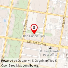 No Name Provided on Market Street, Philadelphia Pennsylvania - location map