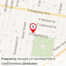 Guzman Grocery on E Street, Philadelphia Pennsylvania - location map