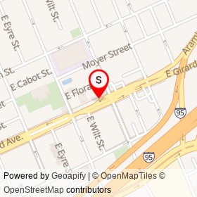 Lloyd Whiskey Bar on East Girard Avenue, Philadelphia Pennsylvania - location map