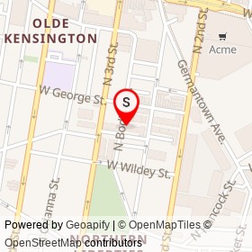 D’Oliva evoo Pizza & Grill on North Bodine Street, Philadelphia Pennsylvania - location map
