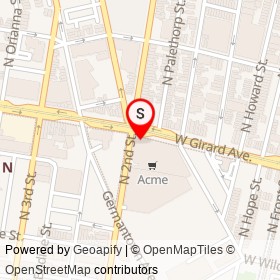 RBC on West Girard Avenue, Philadelphia Pennsylvania - location map