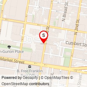 Lacquer Lounge on North 3rd Street, Philadelphia Pennsylvania - location map