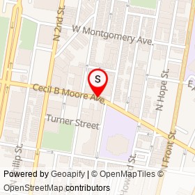 Norman Porter Jeans on Cecil B Moore Avenue, Philadelphia Pennsylvania - location map