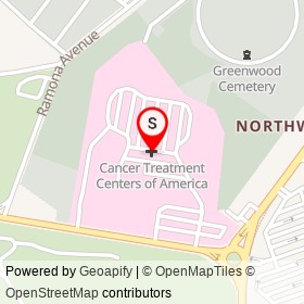 Cancer Treatment Centers of America on East Wyoming Avenue, Philadelphia Pennsylvania - location map