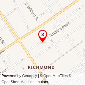 Sacred Vice Brewing Company on Amber Street, Philadelphia Pennsylvania - location map