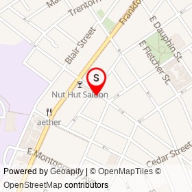 Riverwards Produce on East Norris Street, Philadelphia Pennsylvania - location map