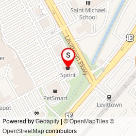 Sprint on Levittown Parkway, Tullytown Pennsylvania - location map