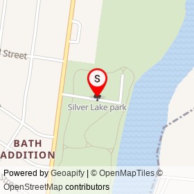 Silver Lake park on , Bristol Township Pennsylvania - location map