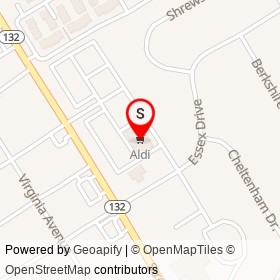 Aldi on East Street Road, Bensalem Township Pennsylvania - location map