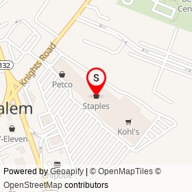 Staples on Knights Road, Bensalem Township Pennsylvania - location map