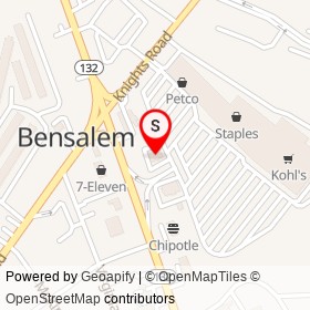 Friendly's on Street Road, Bensalem Township Pennsylvania - location map