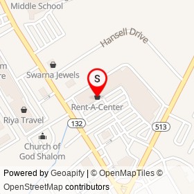 Rent-A-Center on Street Road, Bensalem Township Pennsylvania - location map