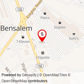 Wells Fargo on Street Road, Bensalem Township Pennsylvania - location map