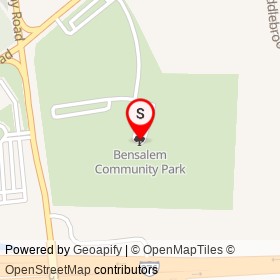 Bensalem Community Park on , Bensalem Township Pennsylvania - location map