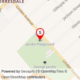 Jacobs Playground on Linden Avenue, Philadelphia Pennsylvania - location map