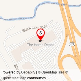 The Home Depot on Black Lake Run, Bensalem Township Pennsylvania - location map
