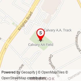 Calvary AA Field on , Philadelphia Pennsylvania - location map