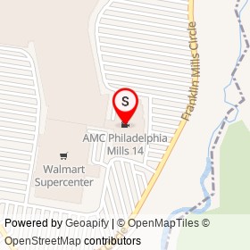AMC Philadelphia Mills 14 on Franklin Mills Circle, Philadelphia Pennsylvania - location map