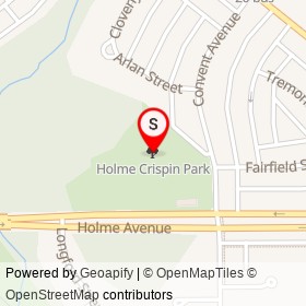 Holme Crispin Park on , Philadelphia Pennsylvania - location map