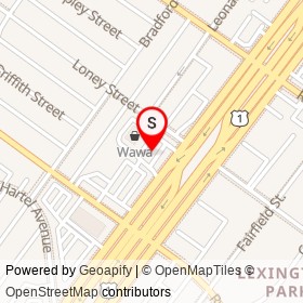 Wawa on Roosevelt Boulevard, Philadelphia Pennsylvania - location map