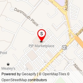 PJP Marketplace on Frankford Avenue, Philadelphia Pennsylvania - location map