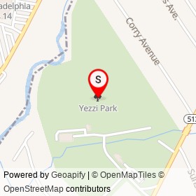 Yezzi Park on , Bensalem Township Pennsylvania - location map