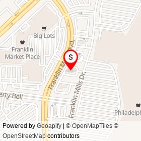 KFC on Franklin Mills Boulevard, Philadelphia Pennsylvania - location map