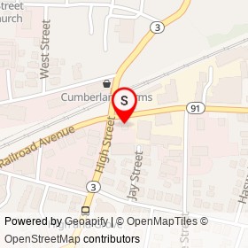 Bess Eaton on Oak Street, Westerly Rhode Island - location map