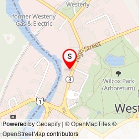 The Malted Barley on High Street, Westerly Rhode Island - location map