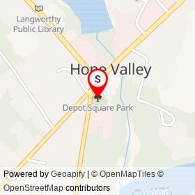Depot Square Park on , Hope Valley Rhode Island - location map