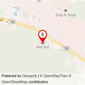 Rite Aid on Service Road, Wyoming Rhode Island - location map