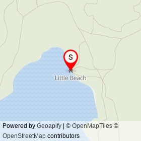 Little Beach on Ring Road, West Greenwich Rhode Island - location map