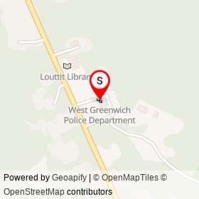 West Greenwich Police Department on Victory Highway, West Greenwich Rhode Island - location map
