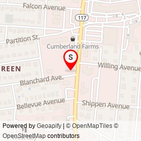 Crusty's Pizza on Blanchard Avenue,  Rhode Island - location map