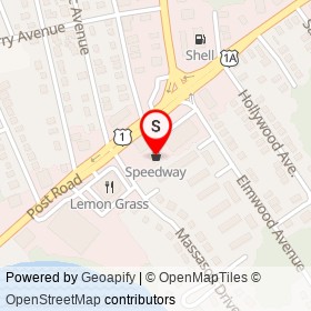 Speedway on Post Road,  Rhode Island - location map