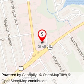 Shell on Heath Avenue,  Rhode Island - location map