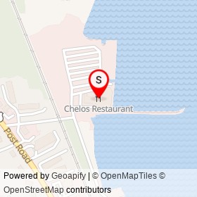Chelos Restaurant on Masthead Drive,  Rhode Island - location map