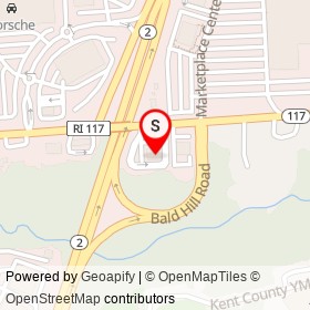 Dunkin' Donuts on Centerville Road, Crompton Rhode Island - location map