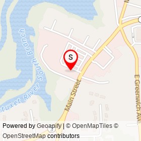 Domino's Pizza on Main Street, Crompton Rhode Island - location map