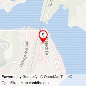 Crow's Nest Restaurant on Arnolds Neck Drive, Apponaug Rhode Island - location map