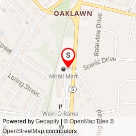 Mobil on Oaklawn Avenue,  Rhode Island - location map