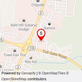 Mobil / Alltown on Toll Gate Road,  Rhode Island - location map