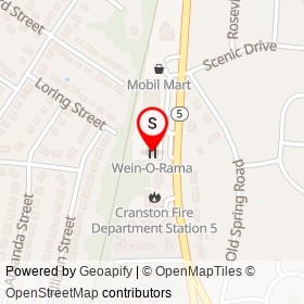 Wein-O-Rama on Oaklawn Avenue,  Rhode Island - location map