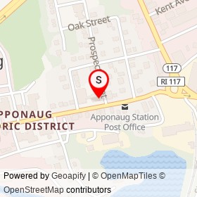 Warwick Museum of Art on Prospect Street, Apponaug Rhode Island - location map