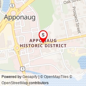 Apponaug Historic District on Post Road, Apponaug Rhode Island - location map