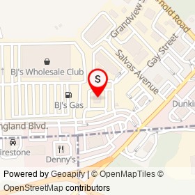 Applebee's on Center of New England Boulevard, Coventry Rhode Island - location map