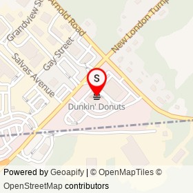 Dunkin' Donuts on New London Turnpike, Crompton Rhode Island - location map